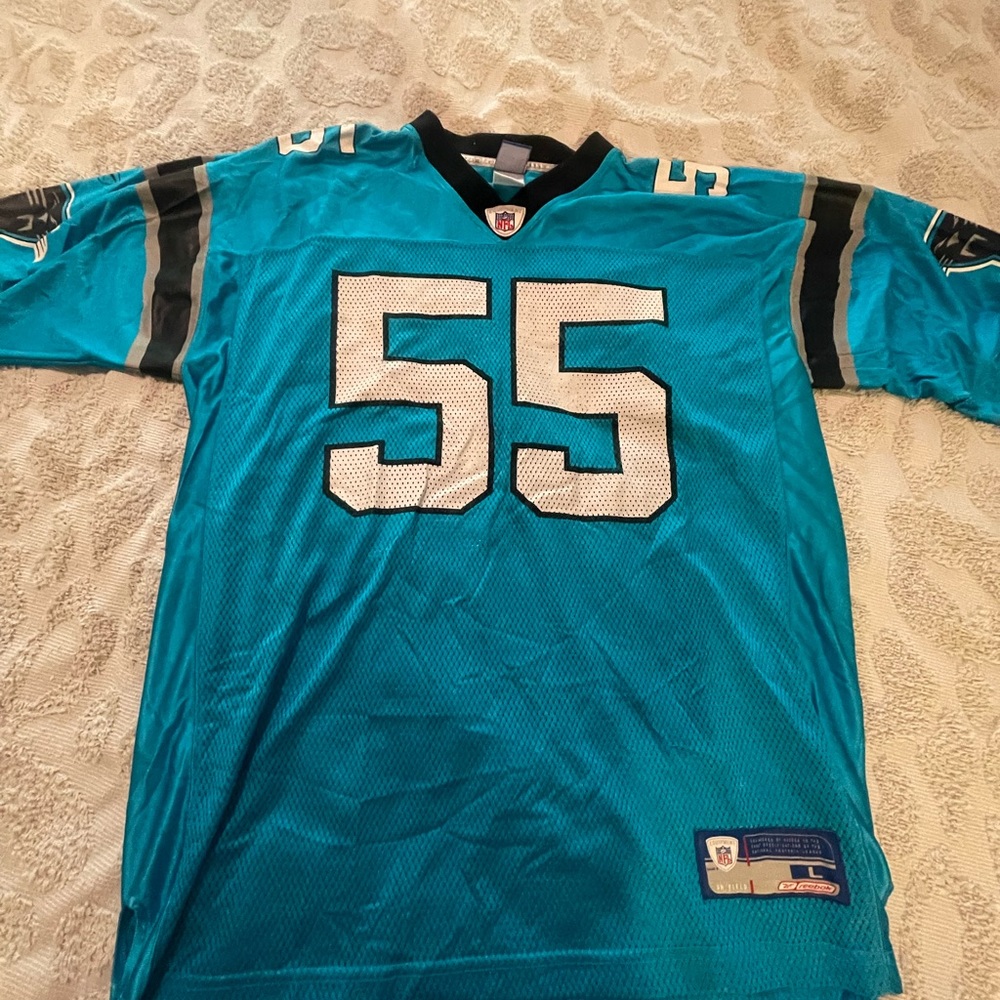 Dan Morgan Throwback NFL Reebok Carolina Panthers jersey. Size L